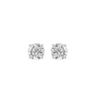 14K WHITE GOLD 3/4CT ROUND DIAMOND SOLITAIRE EARRINGS