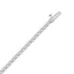 14K WHITE GOLD 5.00CT ROUND DIAMOND LADIES BRACELET - Image 2