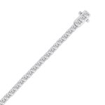 14K WHITE GOLD 5.00CT ROUND DIAMOND LADIES BRACELET - Image 3