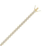 14K YELLOW GOLD 3.00CT ROUND DIAMOND LADIES BRACELET - Image 3