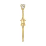 14K Yellow Gold Ladies Flexible Bangle 1 3/4CT Round Cut Diamonds  (Color F-G -Clarity VS1/VS2) - Image 4
