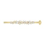 14K Yellow Gold Ladies Flexible Bangle 1 3/4CT Round Cut Diamonds  (Color F-G -Clarity VS1/VS2) - Image 5