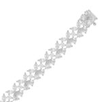 18K WHITE GOLD 11 1/4CT ROUND/PEAR/MARQUISE DIAMOND LADIES BRACELET - Image 2