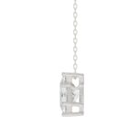 10K White Gold Diamond Initial “K” Pendant 1 1/2CT Fancy Cut Ladies Alphabet Charm with Chain - Image 3