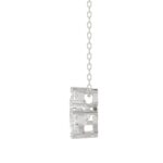 10K White Gold Diamond Initial “S” Pendant 1 3/4CT Fancy Cut Ladies Alphabet Charm with Chain - Image 3