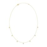 10K YELLOW GOLD 1.00CT ROUND DIAMOND LADIES NECKLACE - Image 2