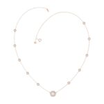 14K ROSE GOLD 2 1/4CT ROUND DIAMOND LADIES NECKLACE