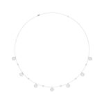 14K WHITE GOLD 1 1/2CT ROUND DIAMOND LADIES NECKLACE