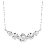 14K WHITE GOLD 1.00CT ROUND DIAMOND LADIES NECKLACE