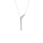 14K WHITE GOLD 1/3CT ROUND DIAMOND LADIES PENDANT WITH CHAIN - Image 3