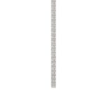 14K WHITE GOLD 16 1/6CT 18" ROUND DIAMOND LADIES TENNIS NECKLACE - Image 2