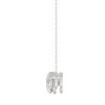 14K WHITE GOLD 2.00CT ROUND DIAMOND LADIES PENDANT WITH CHAIN - Image 2