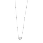 14K WHITE GOLD 2.00CT ROUND/PEAR DIAMOND LADIES NECKLACE - Image 2