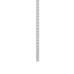 14K WHITE GOLD 4 3/4CT 18" ROUND DIAMOND LADIES TENNIS NECKLACE - Image 2