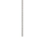 14K WHITE GOLD 7 3/4CT 18" ROUND DIAMOND LADIES TENNIS NECKLACE - Image 2