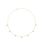 14K YELLOW GOLD 1.00CT ROUND DIAMOND LADIES NECKLACE