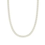 14K YELLOW GOLD 4 3/4CT 18" ROUND DIAMOND LADIES TENNIS NECKLACE