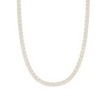 14K Yellow Gold 6.00Ct Round Diamond Tennis Necklace For Women Classic Fine Jewelry (Color F-G -Clarity Vs1/Vs2)