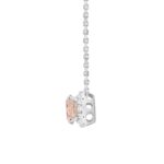 ETERNAL BLUSH COLLECTION LADIES PENDANT 1 1/4CT ROUND DIAMOND 14K WHITE GOLD (CENTER STONE PINK ROUND DIAMOND 1CT) - Image 2