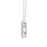 LADIES PENDANT 1CT ROUND DIAMOND 14K WHITE GOLD - Image 2