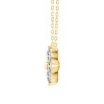 LADIES PENDANT 1CT ROUND DIAMOND 14K YELLOW GOLD - Image 2