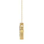 LADIES SOLITAIRE PENDANT 3CT MARQUISE DIAMOND 14K YELLOW GOLD - Image 2