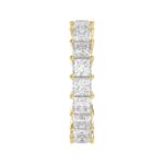 14K Yellow Gold 4 3/4Ct Princess Cut Diamond Eternity Band For Women Full Eternity Wedding Band (Color F-G -Clarity Vs1/Vs2) - Image 4