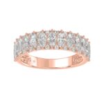 14K ROSE GOLD 1 1/2CT ROUND/MARQUISE DIAMOND LADIES BAND