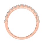 14K ROSE GOLD 1 1/2CT ROUND/MARQUISE DIAMOND LADIES BAND - Image 2