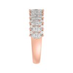 14K ROSE GOLD 1 1/2CT ROUND/MARQUISE DIAMOND LADIES BAND - Image 4