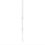 14K White Gold Pearl Drop Necklace For 1/2Ct Round Diamond Luxury Ladies Jewelry (Color F-G -Clarity Vs1/Vs2) - Image 3