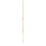 14K Yellow Gold Pearl Drop Necklace For1/2Ct Round Diamond Luxury Ladies Jewelry (Color F-G -Clarity Vs1/Vs2) - Image 3