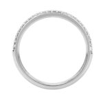 Elegant 14K White Gold 1.00Ct Round Diamond Band Women Classic Band Jewelry (Color F-G -Clarity Vs1/Vs2) - Image 2