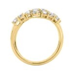Elegant 14K Yellow Gold 1 1/2Ct Diamond Ring Mixed Cuts: Round, Marquise, Pear, Emerald & Oval, Women?S Fashion Jewelry (Color F-G -Clarity Vs1/Vs2) - Image 2