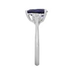 LADIES RING 2 1/6CT PEAR DIAMOND 14K WHITE GOLD (CENTER STONE SAPPHIRE PEAR DIAMOND 1 3/4CT ) - Image 3