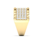 MEN'S BAND 2.00CT ROUND DIAMOND 10K YELLOW GOLD - Image 3