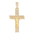 MEN'S CHARM 4.00CT ROUND DIAMOND 14K YELLOW GOLD