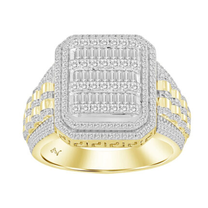 LADIES RING 1.00CT ROUND/PRINCESS/INV/BAGUETTE DIAMOND 10K YELLOW GOLD LADIES RING 1.00CT ROUND/PRINCESS/INV/BAGUETTE DIAMOND 10K YELLOW GOLD