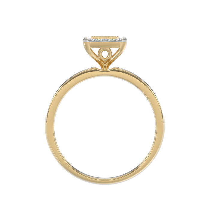 LADIES TRIO SET 1.00CT ROUND DIAMOND 10K YELLOW GOLD - Image 2