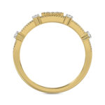 LADIES RING 0.20CT ROUND DIAMOND 14K YELLOW GOLD - Image 2