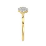 LADIES RING 0.10CT ROUND DIAMOND 10K YELLOW GOLD - Image 3