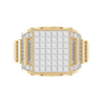 LADIES RING 4.00CT ROUND/PRINCESS/BAGUETTE DIAMOND 10K YELLOW GOLD - Image 5