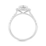 LADIES RING 1 1/2CT ROUND DIAMOND 14K WHITE GOLD (CENTER STONE ROUND DIAMOND 1CT) - Image 2