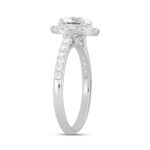 LADIES RING 1 1/2CT ROUND DIAMOND 14K WHITE GOLD (CENTER STONE ROUND DIAMOND 1CT) - Image 3