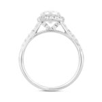 LADIES RING 1 1/2CT ROUND DIAMOND 14K WHITE GOLD (CENTER STONE ROUND DIAMOND 1CT) - Image 2