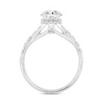 LADIES RING 1 1/2CT ROUND DIAMOND 14K WHITE GOLD (CENTER STONE ROUND DIAMOND 1CT) - Image 2