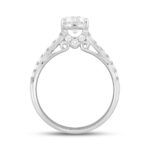 LADIES RING 1 1/2CT ROUND DIAMOND 14K WHITE GOLD (CENTER STONE ROUND DIAMOND 1CT) - Image 2