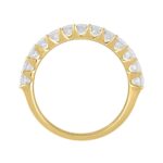 LADIES BAND 1CT PRINCESS DIAMOND 14K YELLOW GOLD - Image 2
