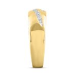 MEN'S BAND 1/3CT ROUND DIAMOND 14K YELLOW GOLD - Image 3