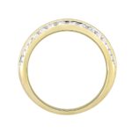 14K YELLOW GOLD 1CT ROUND DIAMOND MEN'S BAND - Image 2